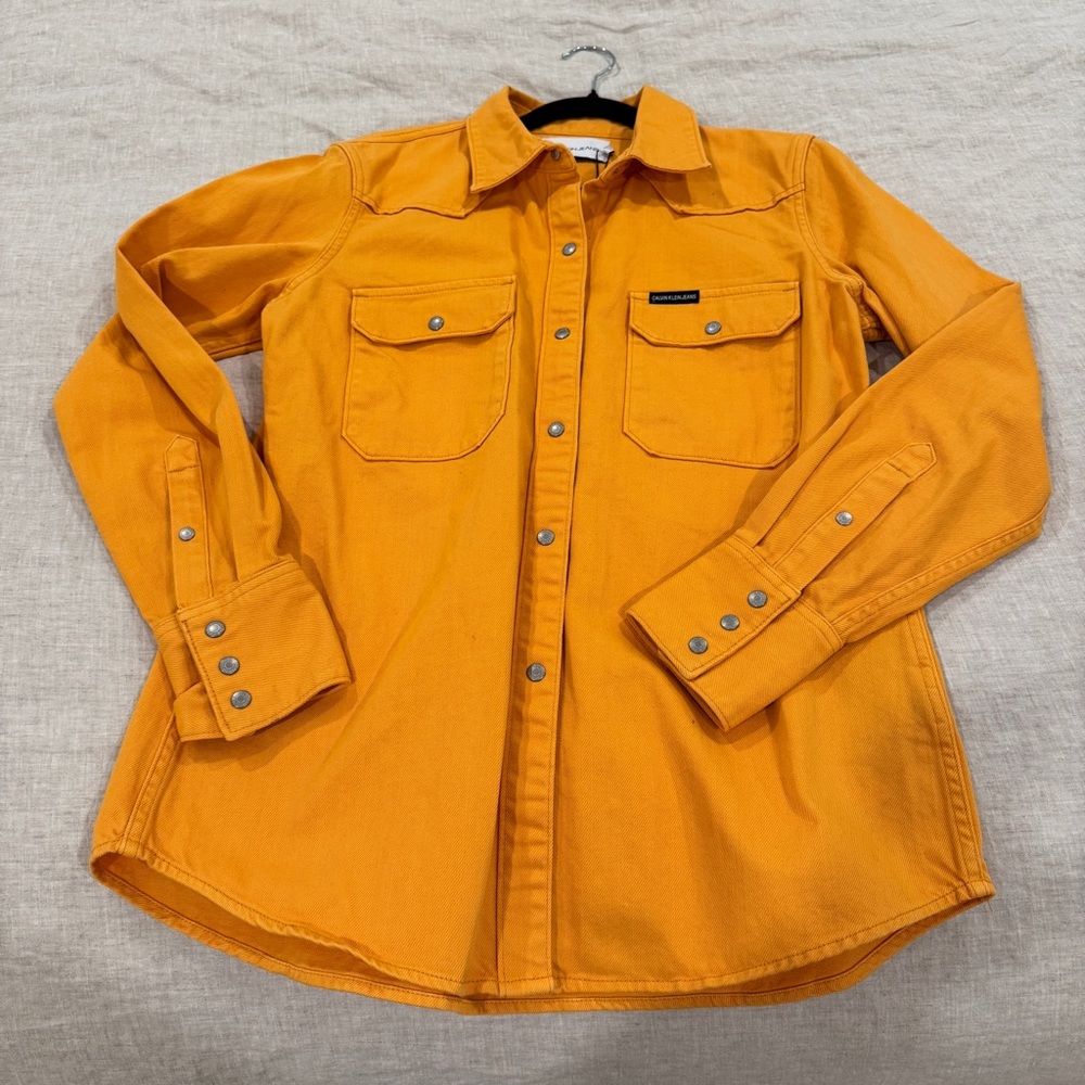 Calvin Klein Golden Button-Up Shirt
